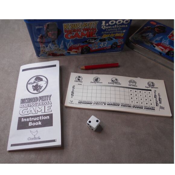 Vintage #43 Richard Petty Racing Trivia Game 1998 NASCAR Stock Car History - Picture 2 of 11